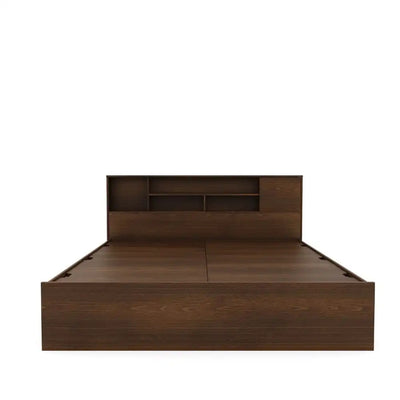 Nilkamal Mozart King Bed With Storage (Walnut)