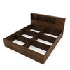Nilkamal Mozart King Bed With Storage (Walnut) - Open Storage View 2