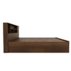 Nilkamal Mozart King Bed With Storage (Walnut) - Side View
