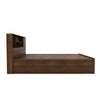 Nilkamal Mozart Queen Bed With Storage (Walnut) - Side View