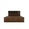 Nilkamal Mozart Queen Bed With Storage (Walnut) - Front View