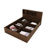 Nilkamal Mozart Queen Bed With Storage (Walnut) - Open Storage View