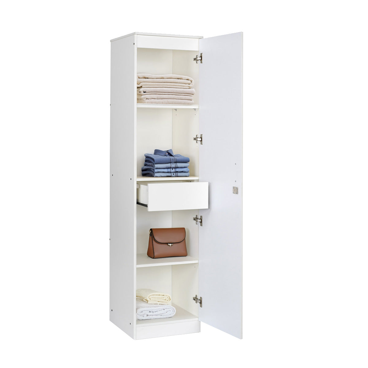 Nilkamal Marbito 1 Door Wardrobe (White)