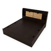 Nilkamal Riva King Bed With Storage (Wenge) - Slight Side View