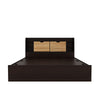 Nilkamal Riva King Bed With Storage (Wenge) - Front View