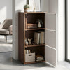 Nilkamal Sear 3 Tier Storage Cabinet (Classic Walnut & White)