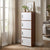 Nilkamal Sear 4 Tier Storage Cabinet (Classic Walnut & White)