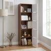 Nilkamal Sear 5 Tier Storage Cabinet (Classic Walnut & White)
