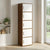 Nilkamal Sear 5 Tier Storage Cabinet (Classic Walnut & White)