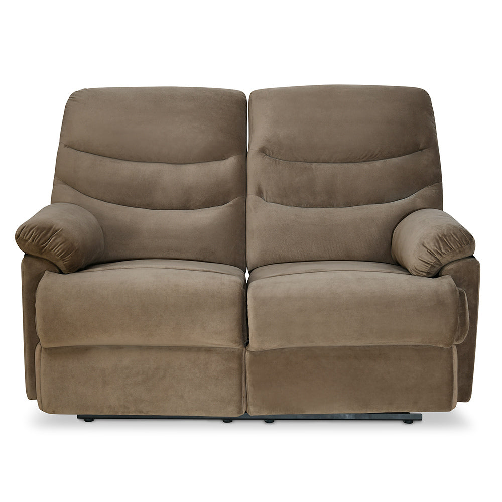 Nilkamal Skelton 2 Seater Manual Recliner (Velvet Brown)