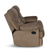 Nilkamal Skelton 2 Seater Manual Recliner (Velvet Brown) - Side View