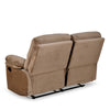 Nilkamal Skelton 2 Seater Manual Recliner (Velvet Brown) - Slight Back View
