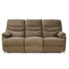 Nilkamal Skelton 3 Seater Manual Recliner (Velvet Brown)