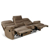 Nilkamal Skelton 3 Seater Manual Recliner (Velvet Brown)