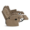 Nilkamal Skelton 3 Seater Manual Recliner (Velvet Brown)