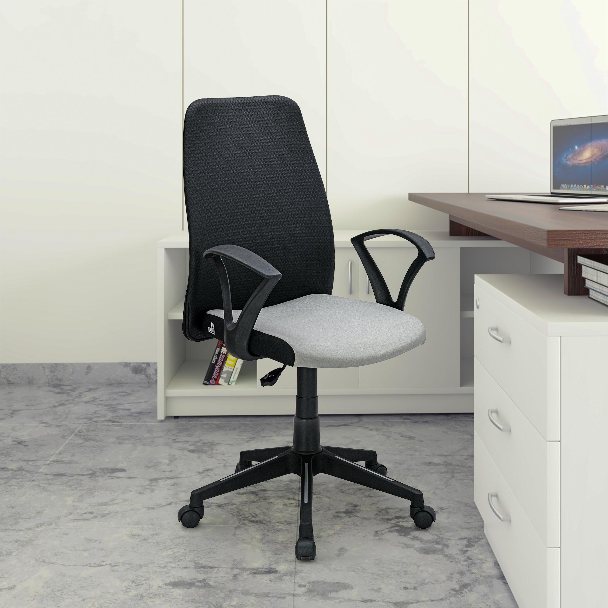 Solitaire Chairs Buy Nilkamal Solitaire Mid Back Chair (Grey/Black) Online In India