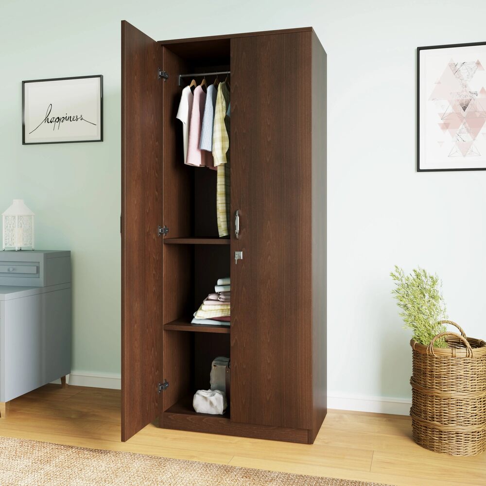 Nilkamal Willy 2 Door without Mirror Wardrobe (New Wenge)
