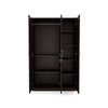 Nilkamal Willy 3 Door Wardrobe without Mirror (New Wenge) - Front View With Open Storage