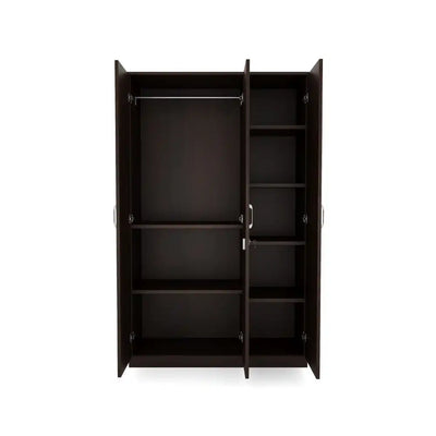 Nilkamal Willy 3 Door Wardrobe without Mirror (New Wenge)