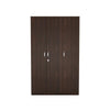 Nilkamal Willy 3 Door Wardrobe without Mirror (New Wenge) - Front View