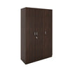 Nilkamal Willy 3 Door Wardrobe without Mirror (New Wenge) - Slight Side View