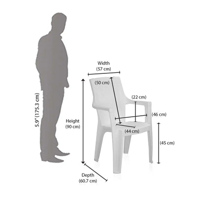 Nilkamal Mystique Plastic Arm Chair