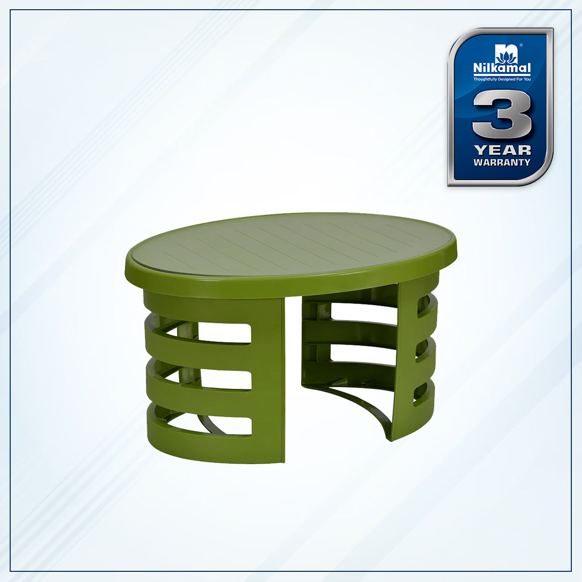 Nilkamal Mystique Center Table with Glass Top