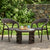 Nilkamal Club Chairs and Mystique Glass Top Coffee Table Plastic Outdoor Set (Season Rust Brown)