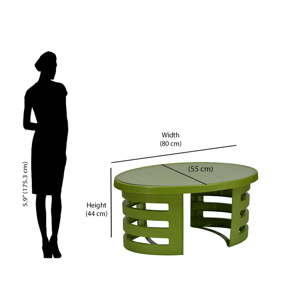 Nilkamal Mystique Center Table with Glass Top