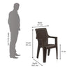 Nilkamal Furniture – Mystique Plastic Arm Chair Size In Centimeter