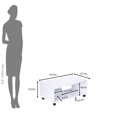 Nilkamal Myra Center Table (White)