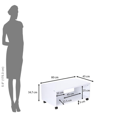 Nilkamal Myra Center Table (White)