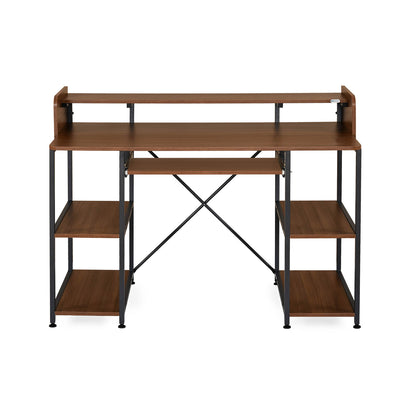 Nilkamal Ares Computer Table (Classic Walnut)