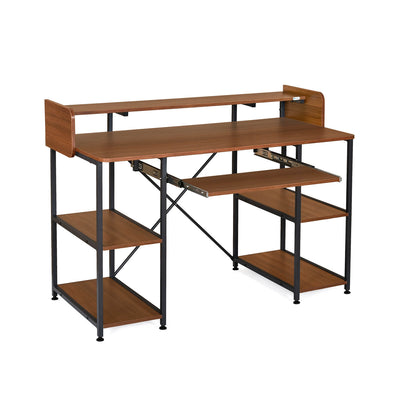 Nilkamal Ares Computer Table (Classic Walnut)