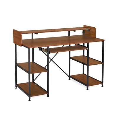 Nilkamal Ares Computer Table (Classic Walnut)