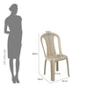 Nilkamal Eden Plastic Armless Chair