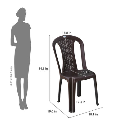 Nilkamal Astra Plastic Armless Chair