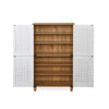 Nilkamal Kaira 4 Door Shoe Rack (Oak & White)