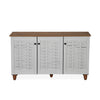Nilkamal Kaira 3 Door Shoe Rack (Oak & White)