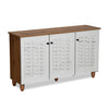 Nilkamal Kaira 3 Door Shoe Rack (Oak & White)