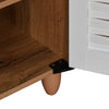 Nilkamal Kaira 3 Door Shoe Rack (Oak & White)