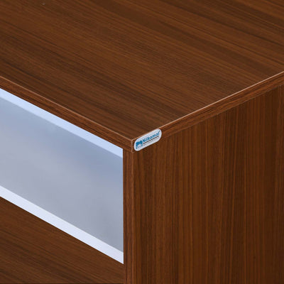 Nilkamal Sara Center Table (Classic Walnut & White)