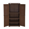 Nilkamal Freedom (FMM) Wave Plastic Storage Cabinet (Rattan Dark Beige)