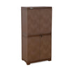 Nilkamal Freedom (FMM) Wave Plastic Storage Cabinet (Rattan Dark Beige)