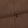 Nilkamal Freedom (FMM) Wave Plastic Storage Cabinet (Rattan Dark Beige)