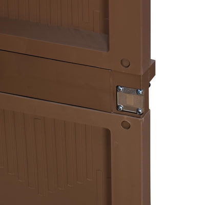 Nilkamal Freedom (FMM) Wave Plastic Storage Cabinet (Rattan Dark Beige)