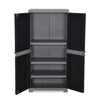 Nilkamal Freedom (FMM) Wave Plastic Storage Cabinet (Haze Grey & Charcoal Grey)