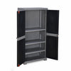 Nilkamal Freedom (FMM) Wave Plastic Storage Cabinet (Haze Grey & Charcoal Grey)