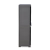 Nilkamal Freedom (FMM) Wave Plastic Storage Cabinet (Haze Grey & Charcoal Grey)