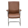 Nilkamal Command Mid Back Leather Visitor Chair (Tan)